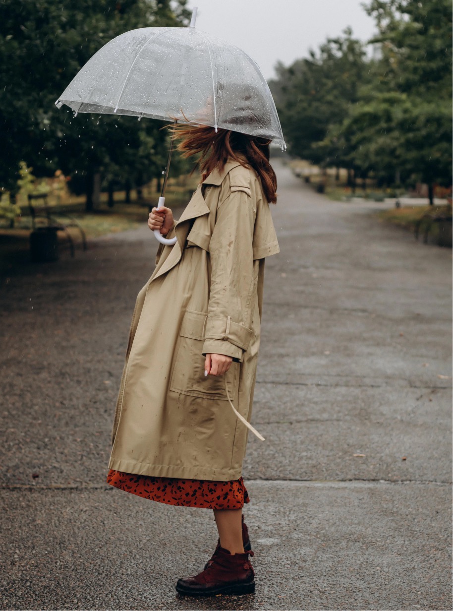 A woman with a jacket