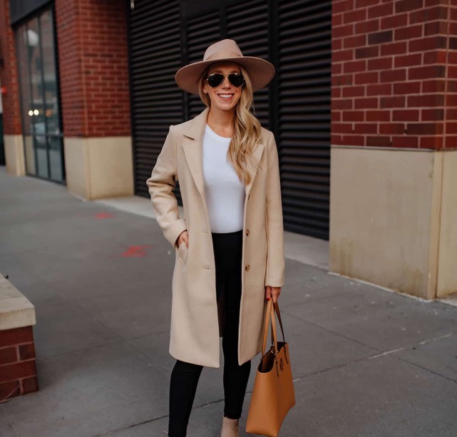 A woman with a jacket
