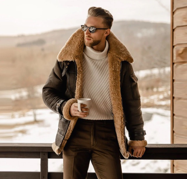 A man with a jacket