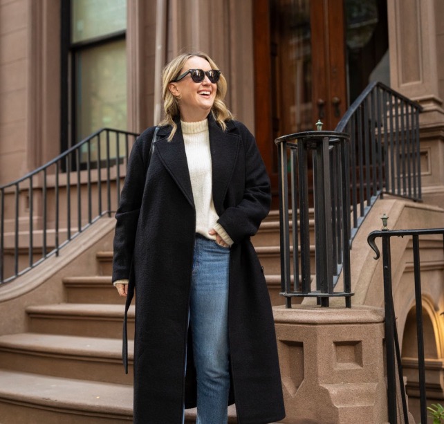 A woman with a jacket